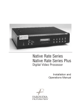 Meridian Audio Native Rate Series Plus User manual