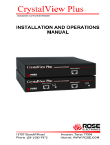 Rose electronic Switch CrystalView Plus User manual