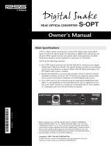 Roland S-OPT User manual