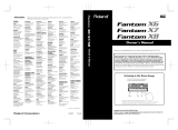 Roland CD Player Fantom-X8 User manual