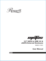 Rosewill Computer Drive RDEE-11001 User manual