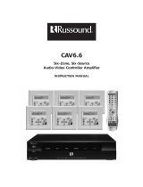 Russound Stereo Amplifier CAV6.6 User manual