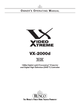 Runco Projector VX-2000d User manual