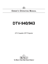 Runco DTV-940/943 User manual