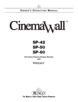 Runco Home Theater Screen SP-42 User manual