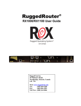 RuggedCom Network Router RX1000 User manual