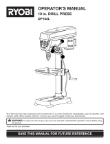 Ryobi Drill DP102L User manual