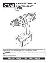 Ryobi Drill P200 User manual