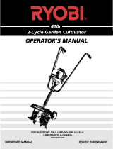 Ryobi Cultivator 410r User manual