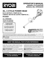 Ryobi Lawn Mower RY34001 User manual
