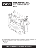 Ryobi Planer AP1301 User manual