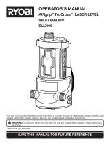 Ryobi Laser Level ELL0006 User manual