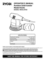 Ryobi Sander RS241 User manual