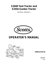 Scotts Lawn Mower S2048, S2554 User manual