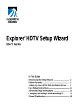 Scientific AtlantaFlat Panel Television Explorer HDTV Setup Wizard
