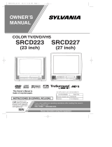 Sears TV DVD Combo SRCD227 User manual