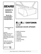 Sears Garage Door Opener 139.53535SRT1 User manual