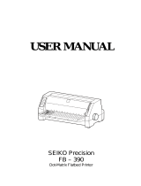 Seiko Printer FB 390 User manual