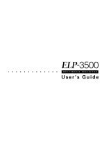 Seiko Group Elp-3500 User manual