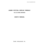 Seiko Instruments G1216B1N000 User manual
