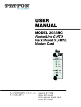 Patton Modem 3088RC User manual
