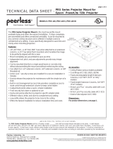 Peerless Industries Projector Accessories PRS 145-W User manual