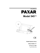 Paxar Printer 545 User manual