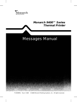 Paxar Printer 9400 User manual