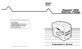 Paxar Printer 9450 User manual