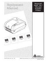 Paxar 9416 User manual