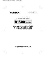 Pentax R-325N User manual