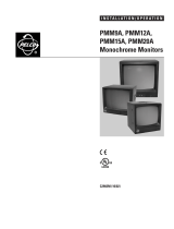 Pelco CRT Television PMM12A User manual