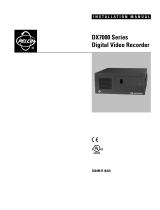 Pelco pelco dx7000 User manual