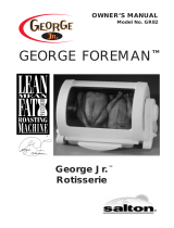 George Foreman GR82 George Jr. User manual