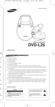 Samsung Portable DVD Player DVD-L25 User manual