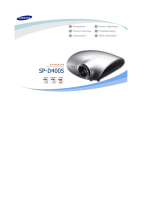Samsung Projector SP-D400 User manual