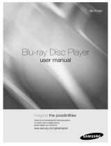 Samsung DVD Player BD-P2550 User manual