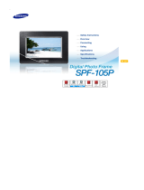 Samsung Digital Photo Frame SPF-105P User manual