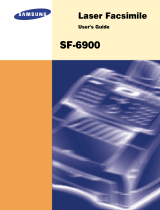 Samsung Fax Machine SF-6900 User manual