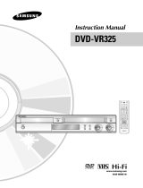 Samsung MP3 Player DVD-VR325 User manual
