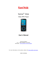 SanDisk MP3 Player VIEW-7UM-ENG User manual