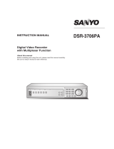 Sanyo VCR DSR-3706PA User manual