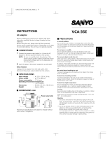 Sanyo VCA-35E User manual