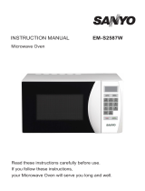 Sanyo Microwave Oven EM-S2587W User manual