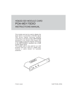 Sanyo POA-MD17SDID User manual