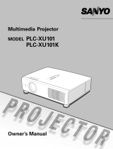 Sanyo Multimedia Projector User manual