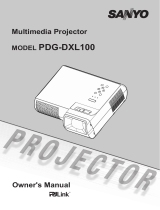 Sanyo Projector PDG-DXL100 User manual