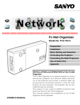 Sanyo PJ-NET ORGANIZER POA-PN10 User manual