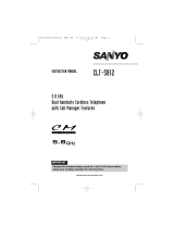 Sanyo Cordless Telephone CLT-5812 User manual