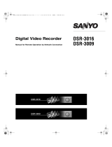 Sanyo DSR-3016 User manual